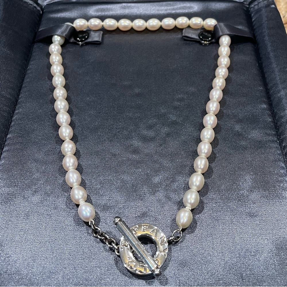 Tiffany & Co. Freshwater Pearl Toggle Necklace